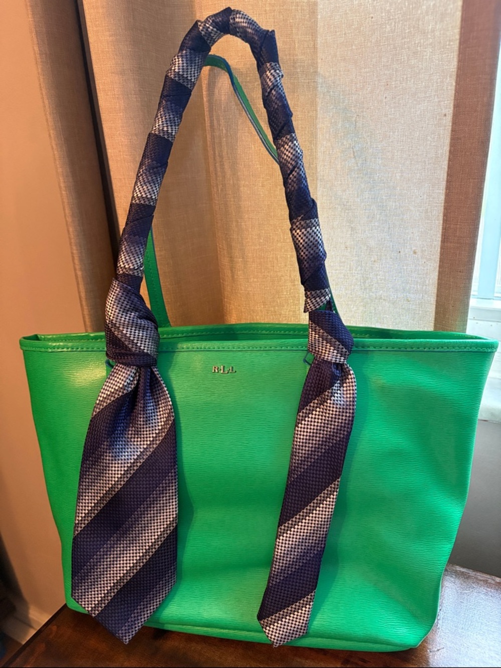 Green Leather Tote Bag by Ralph Lauren - Picture 10 of 10